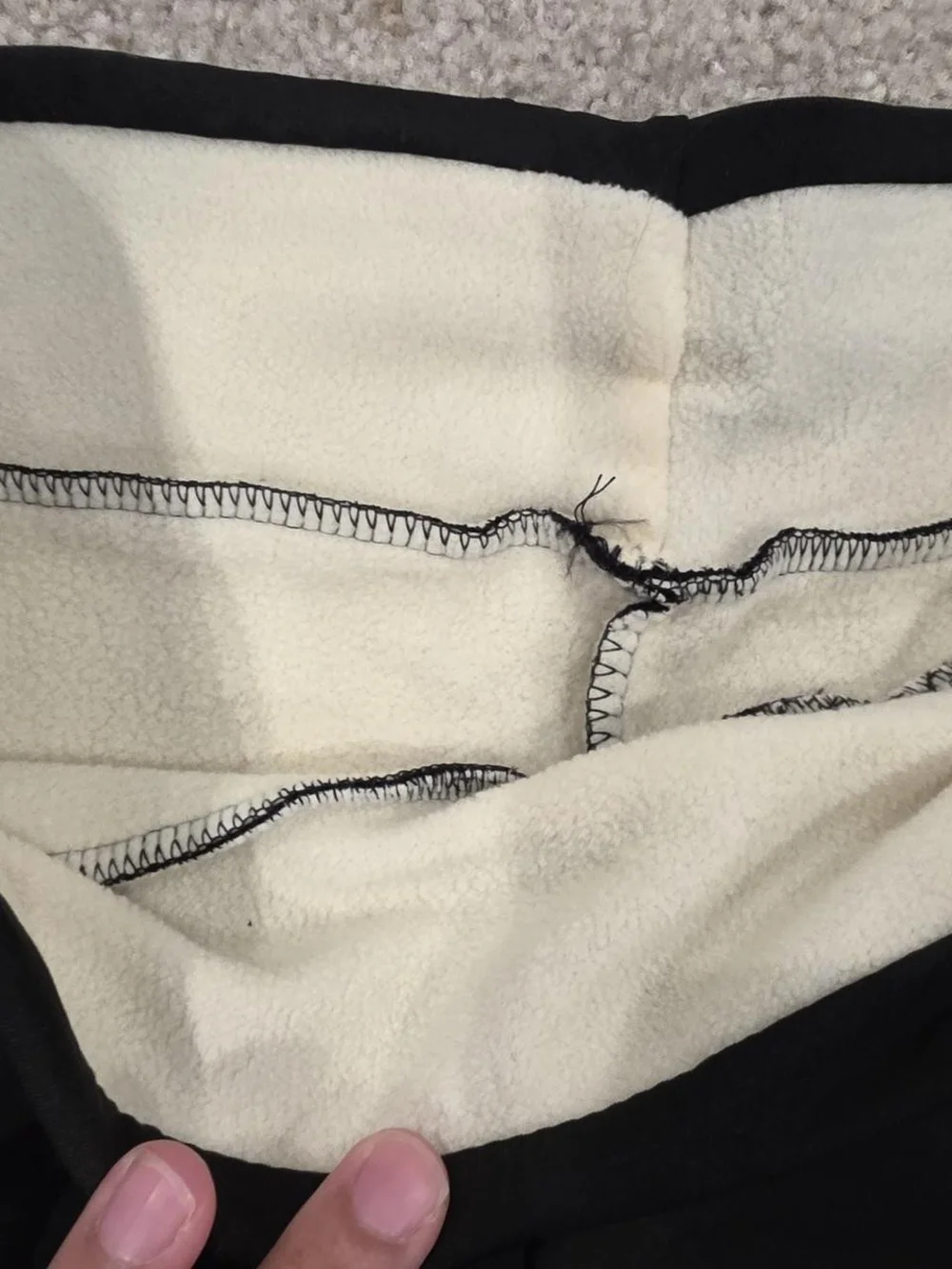Black Fleece-Lined Leggings -